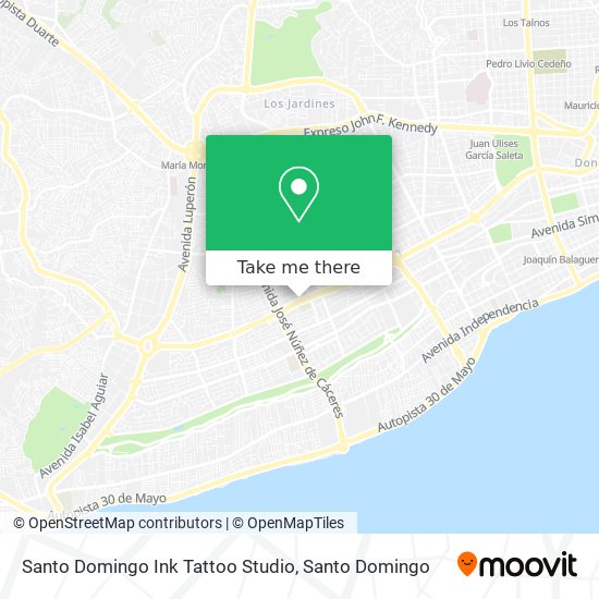 Santo Domingo Ink Tattoo Studio map