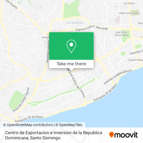 Centro de Exportacion e Inversion de la Republica Dominicana map