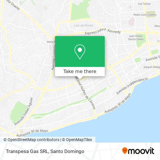 Mapa de Transpesa Gas SRL