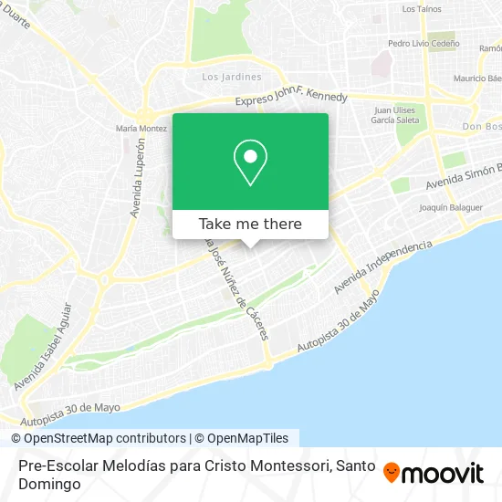 Pre-Escolar Melodías para Cristo Montessori map