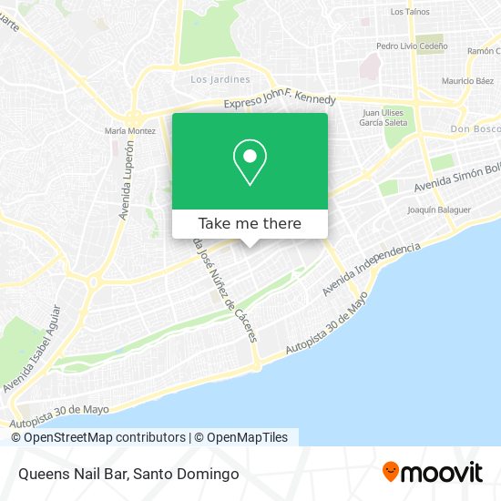 Queens Nail Bar map