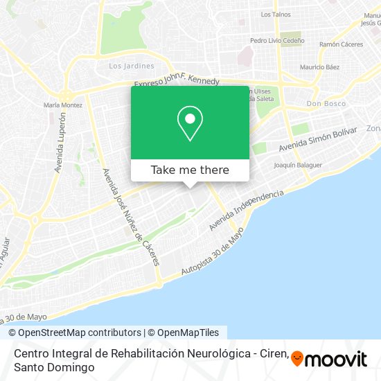 Centro Integral de Rehabilitación Neurológica - Ciren map