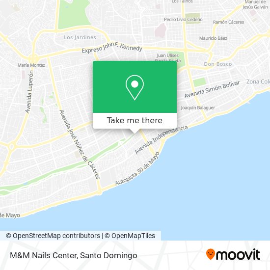 M&M Nails Center map