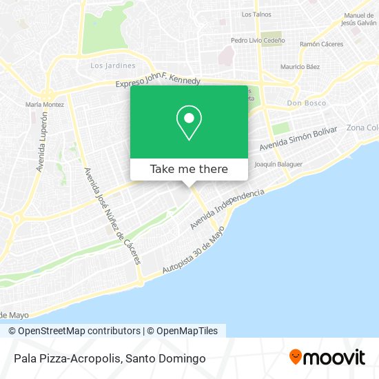 Mapa de Pala Pizza-Acropolis