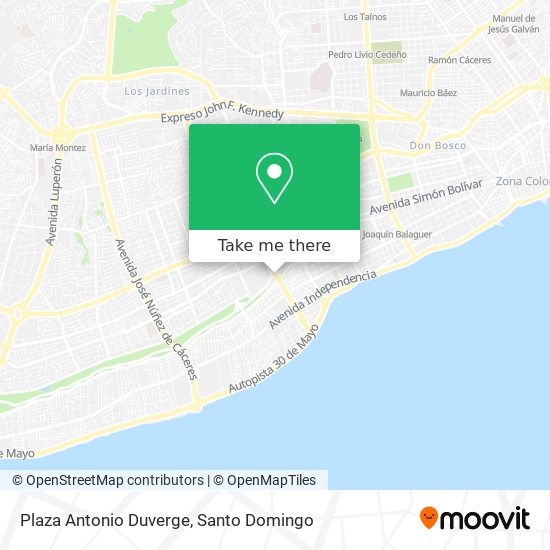 Plaza Antonio Duverge map