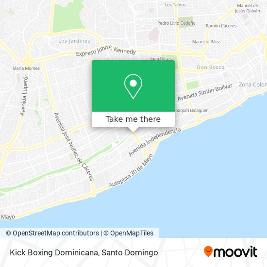 Kick Boxing Dominicana map