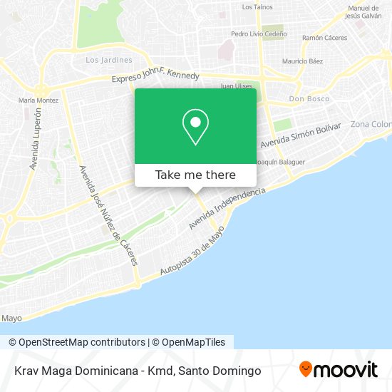 Krav Maga Dominicana - Kmd map