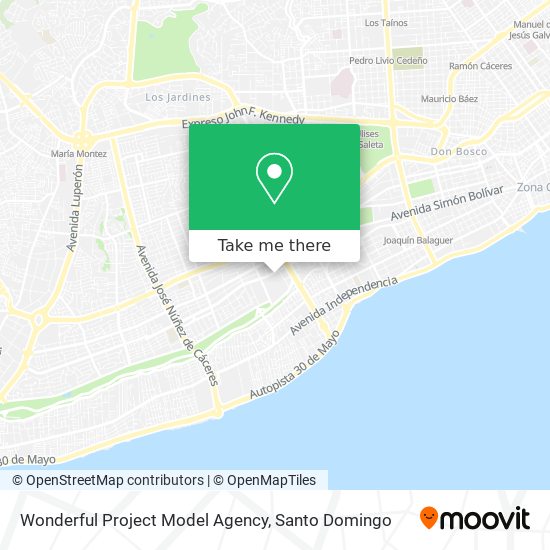 Wonderful Project Model Agency map