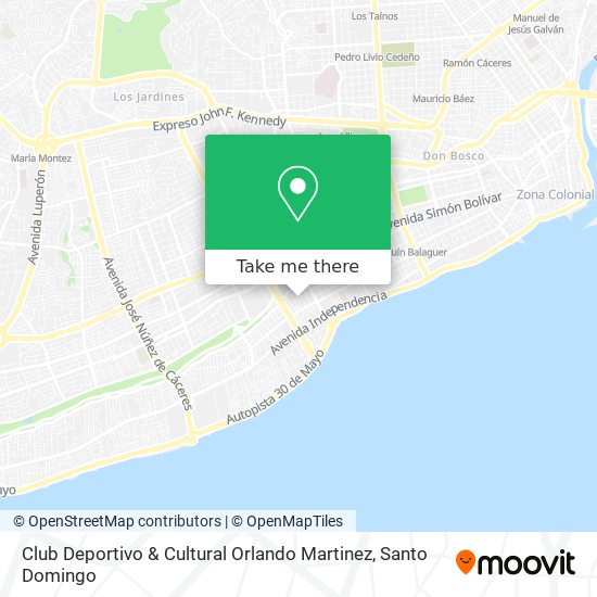 Club Deportivo & Cultural Orlando Martinez map