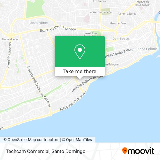 Techcam Comercial map