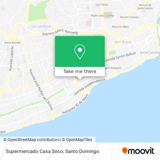 Mapa de Supermercado Casa Soco