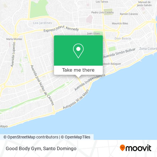 Good Body Gym map