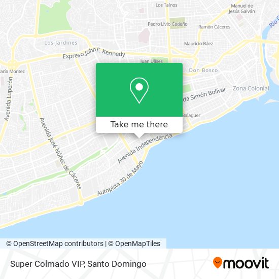 Mapa de Super Colmado VIP