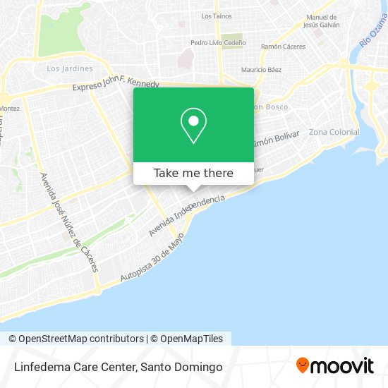 Linfedema Care Center map