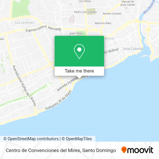 Centro de Convenciones del Mirex map