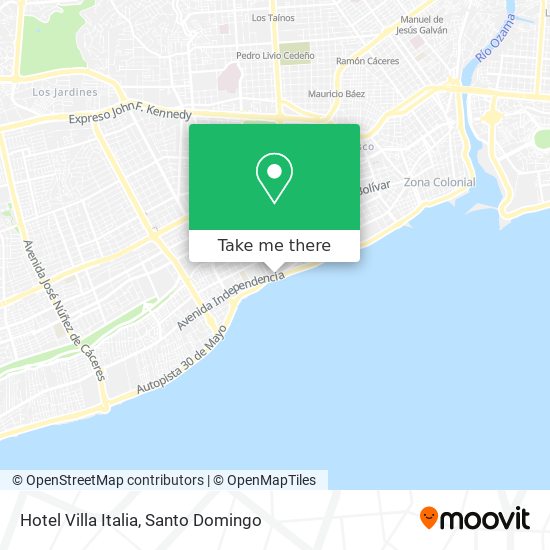Hotel Villa Italia map