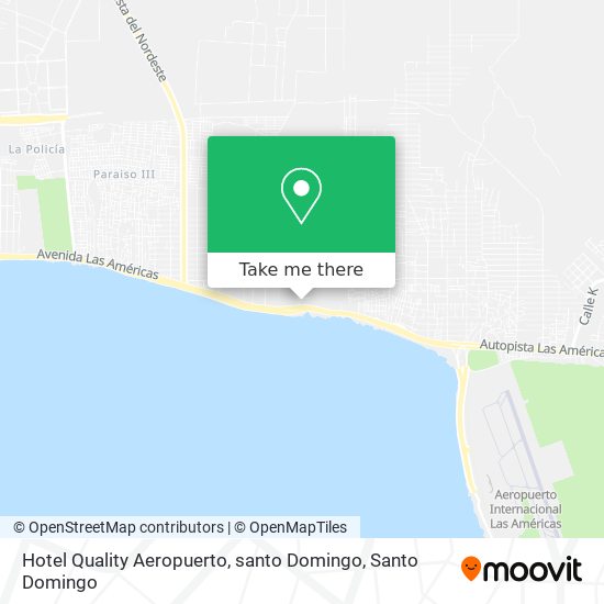 Hotel Quality Aeropuerto, santo Domingo map