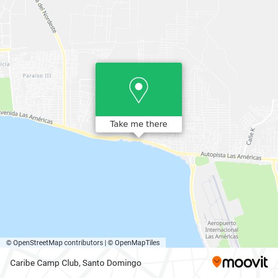 Caribe Camp Club map