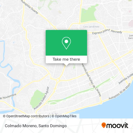 Colmado Moreno map