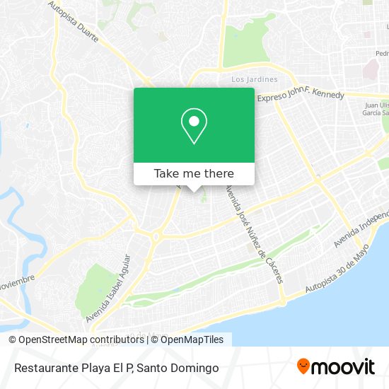 Restaurante Playa El P map