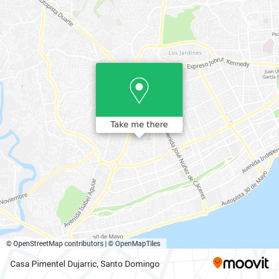 Mapa de Casa Pimentel Dujarric