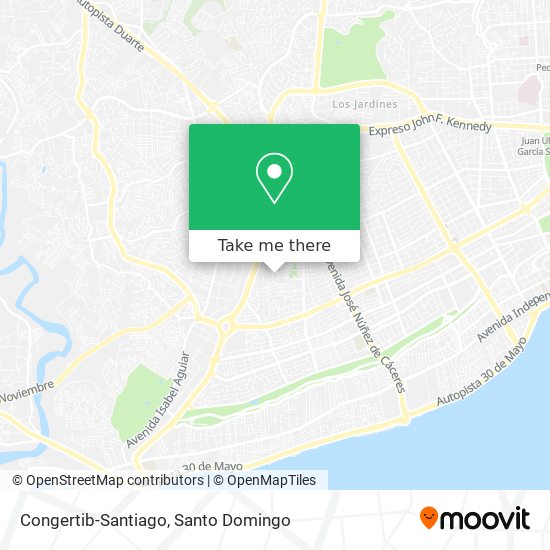 Mapa de Congertib-Santiago