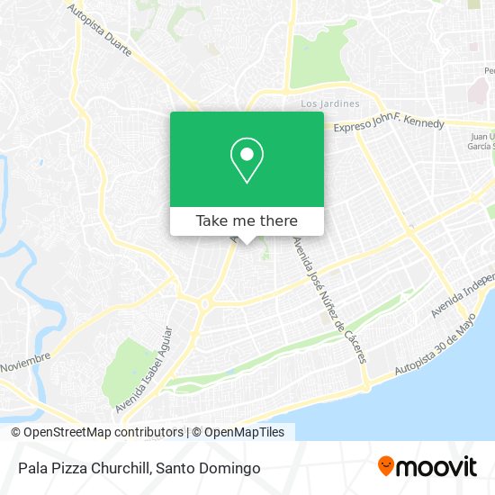 Pala Pizza Churchill map
