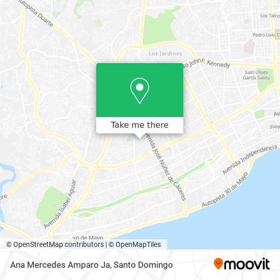 Ana Mercedes Amparo Ja map