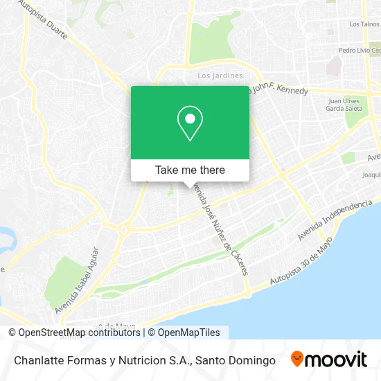 Mapa de Chanlatte Formas y Nutricion S.A.