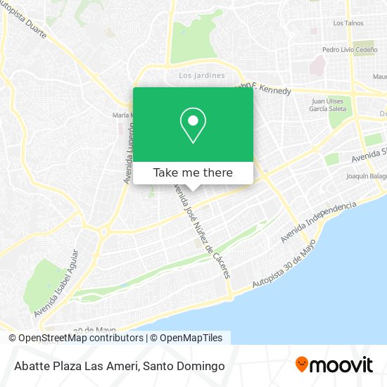 Abatte Plaza Las Ameri map