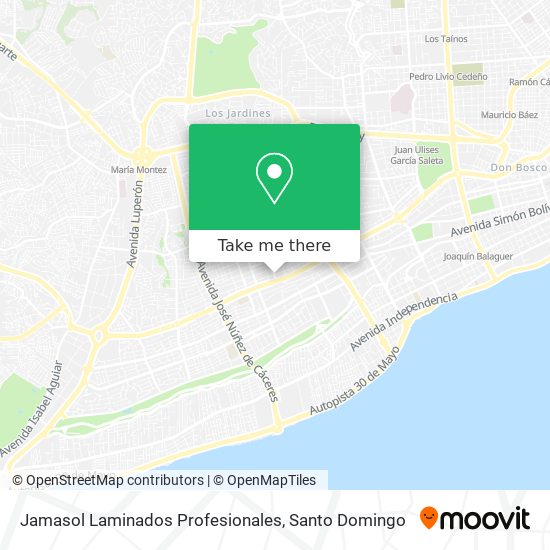 Jamasol Laminados Profesionales map