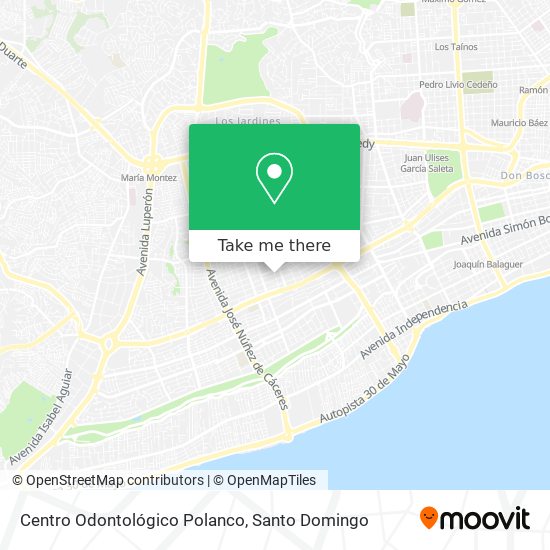 Centro Odontológico Polanco map