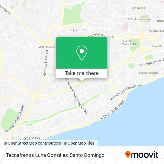 Tecnafrenos Luna González map
