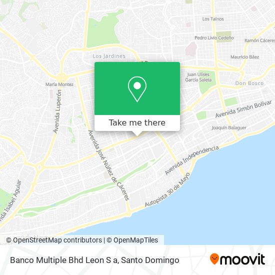 Banco Multiple Bhd Leon S a map