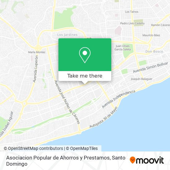 Asociacion Popular de Ahorros y Prestamos map