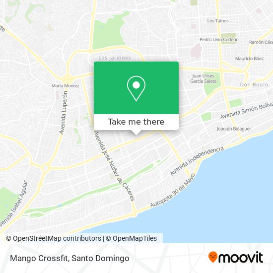 Mapa de Mango Crossfit