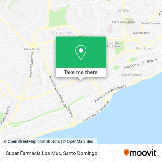 Super Farmacia Los Muc map