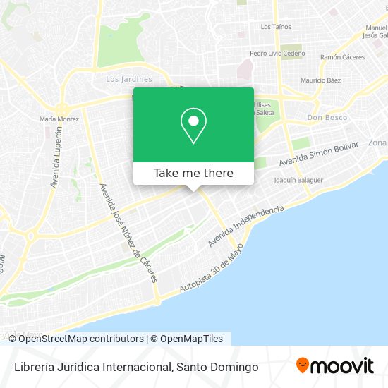 Mapa de Librería Jurídica Internacional