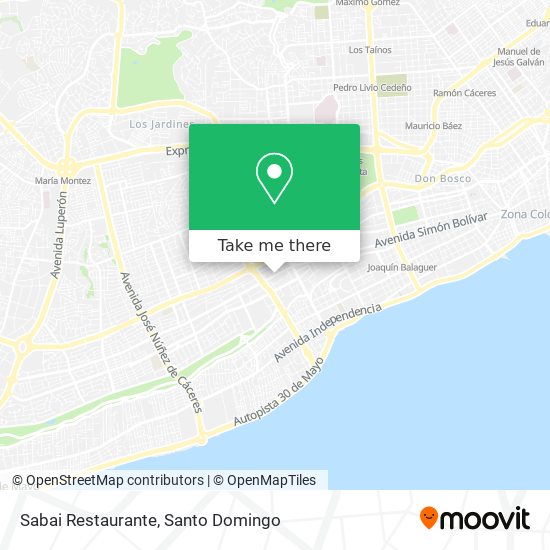 Sabai Restaurante map