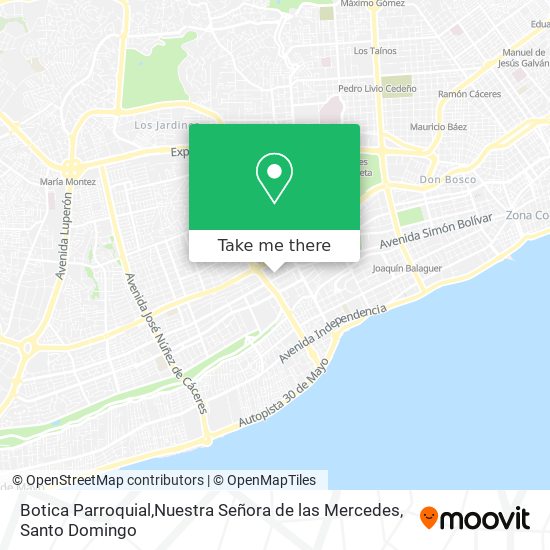 Mapa de Botica Parroquial,Nuestra Señora de las Mercedes