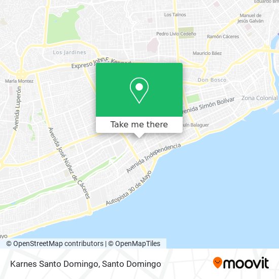 Karnes Santo Domingo map