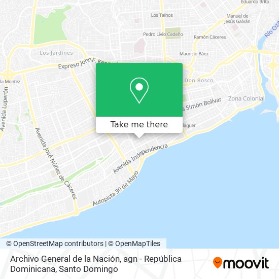 Archivo General de la Nación, agn - República Dominicana map