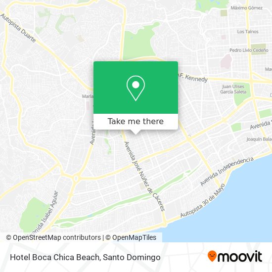 Mapa de Hotel Boca Chica Beach