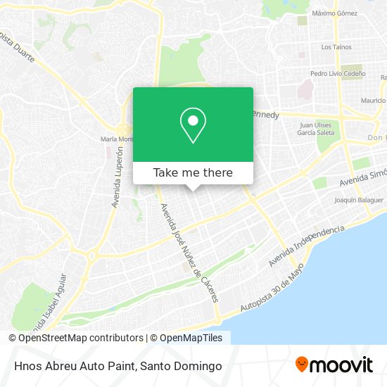 Hnos Abreu Auto Paint map