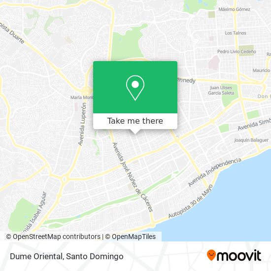 Mapa de Dume Oriental