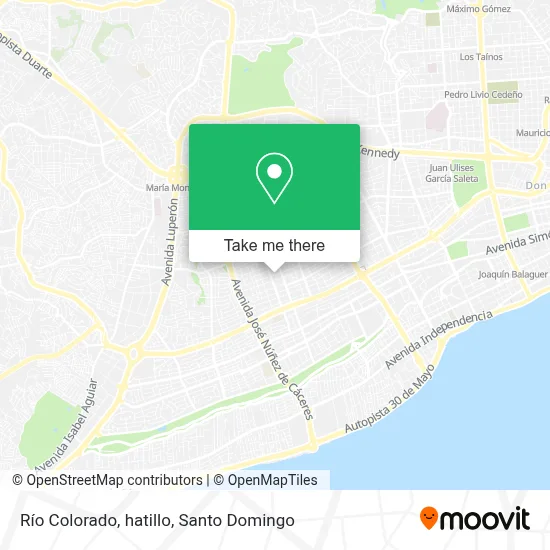 Río Colorado, hatillo map