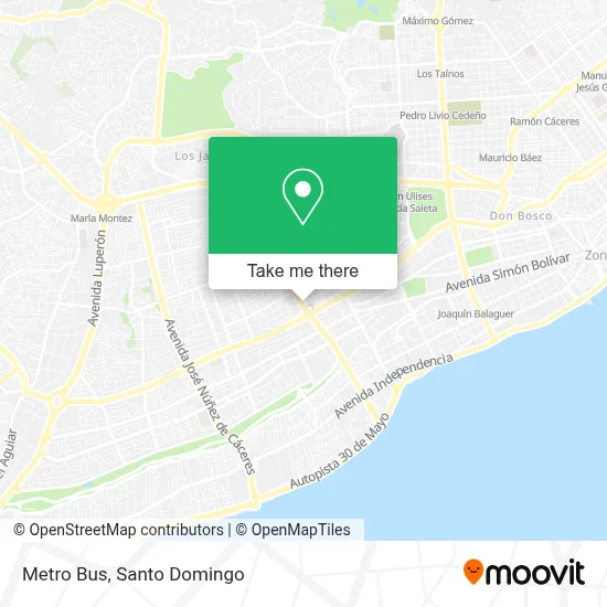 Metro Bus map