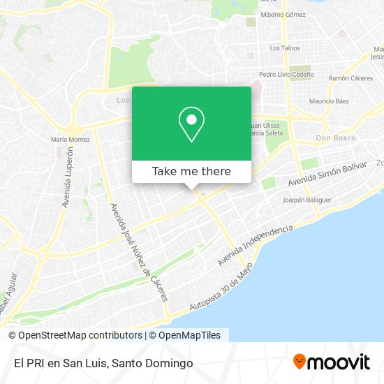 El PRI en San Luis map