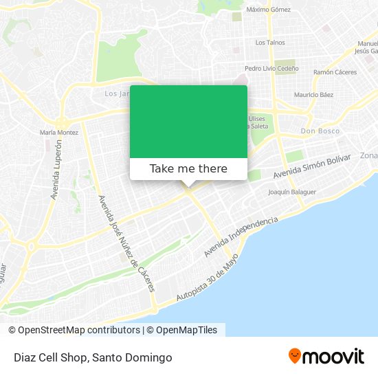 Mapa de Diaz Cell Shop