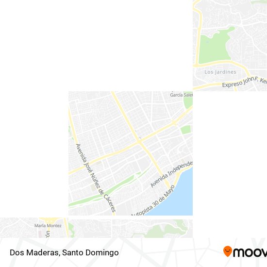 Dos Maderas map